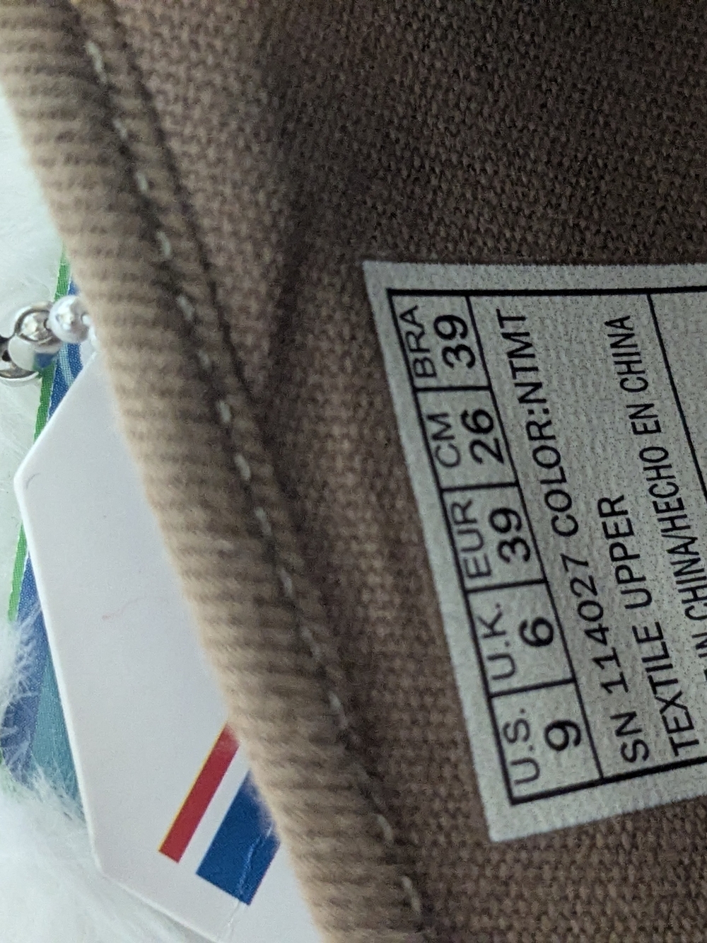 BOBS from Skechers Beige Striped Slip-On Espadrilles Women's Size 9 - Picture 7 of 14